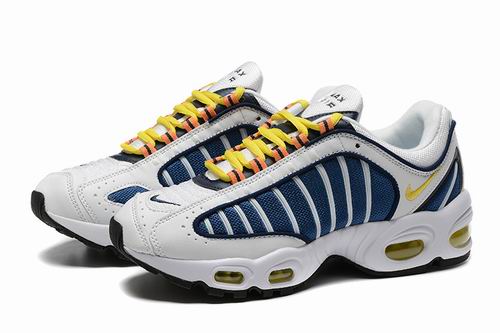 Nike Air Max Tailwind 4 Men's Shoes White Navy Yellow-10 - Click Image to Close